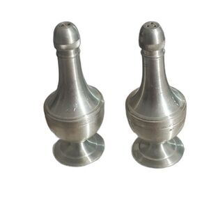 Pewter Trumpet Salt & Pepper Shakers ~Antique~